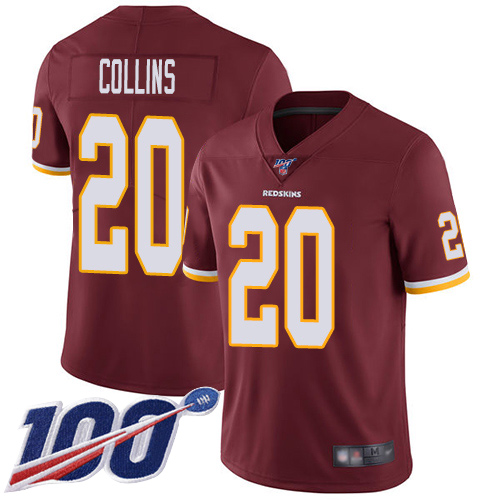 Washington Redskins Limited Burgundy Red Men Landon Collins Home Jersey NFL Football #20 100th->washington redskins->NFL Jersey